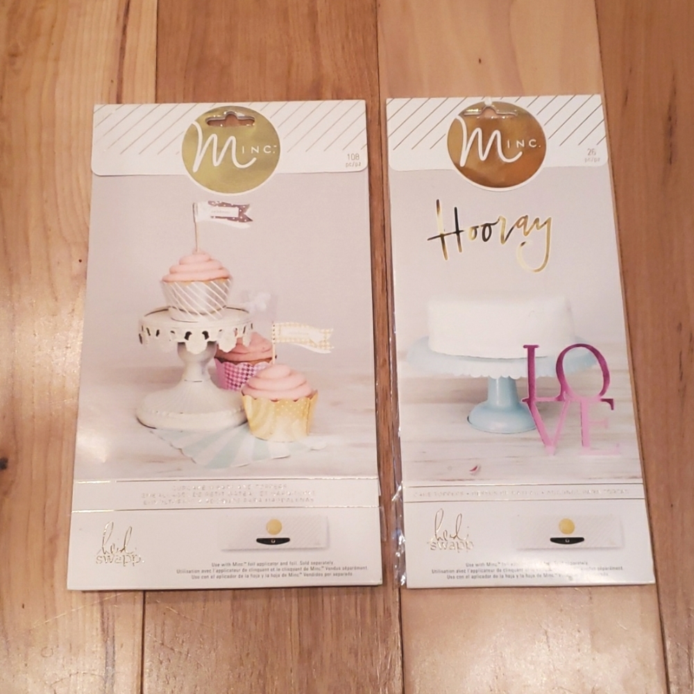 Heidi Swapp Minc Two Cupcake Wraps and Toppers